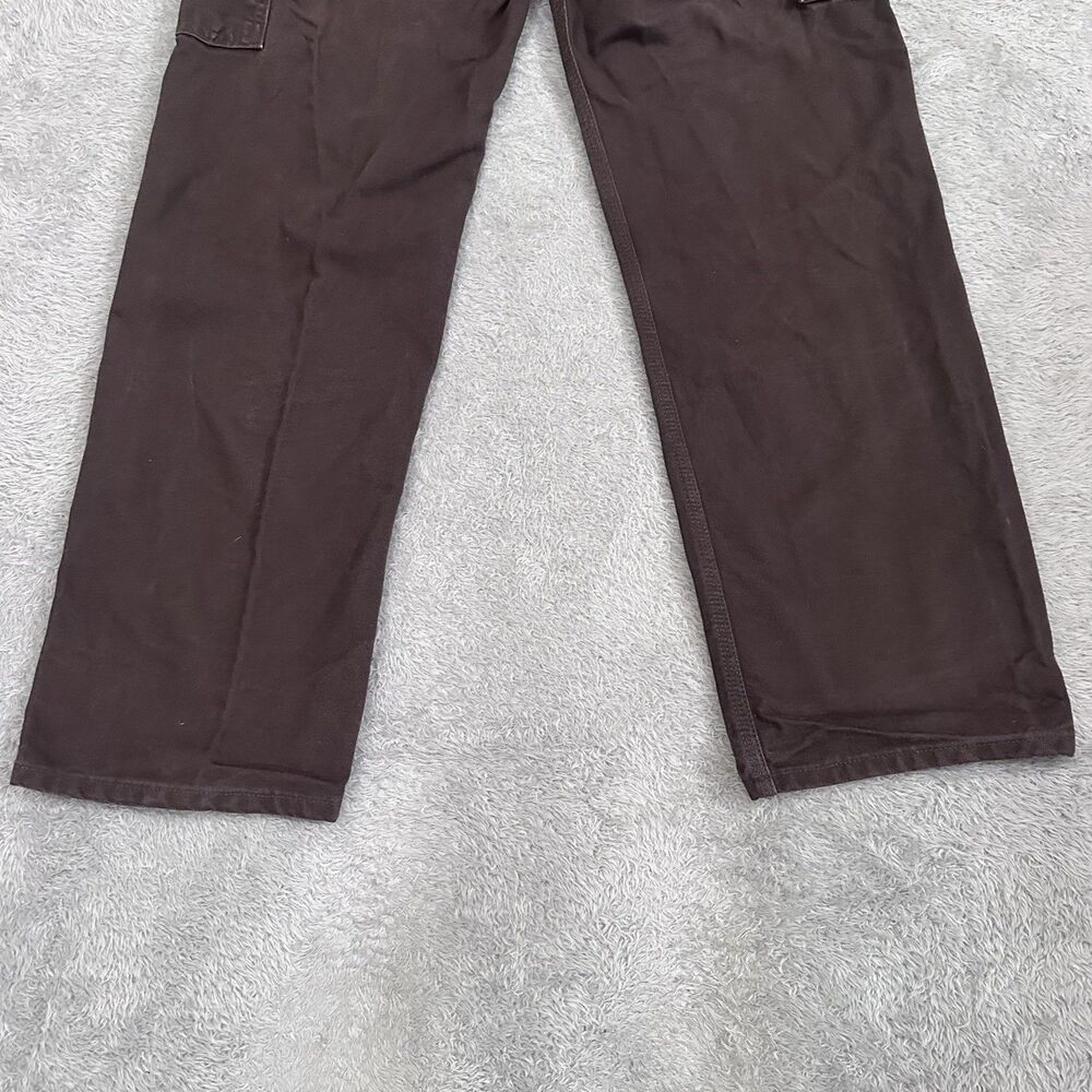 Carhartt Pants Mens 31 x 32 Brown Duck Dungaree Double Knee Workwear B136 DKB - Picture 10 of 10